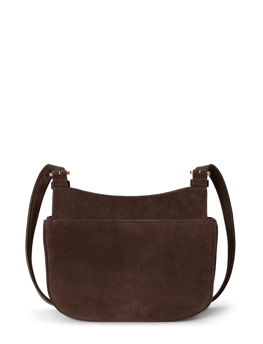 Lauren Ralph Lauren - Suede Medium Marcy Crossbody Bag - crossbody kotid - chestnut brown/ch - 1