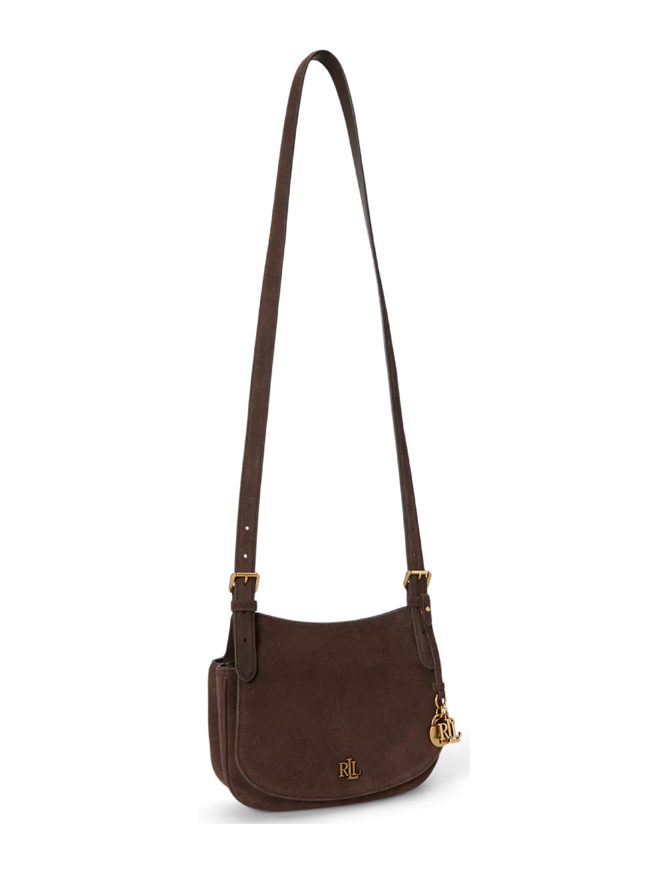 Lauren Ralph Lauren - Suede Medium Marcy Crossbody Bag - crossbody kotid - chestnut brown/ch - 2