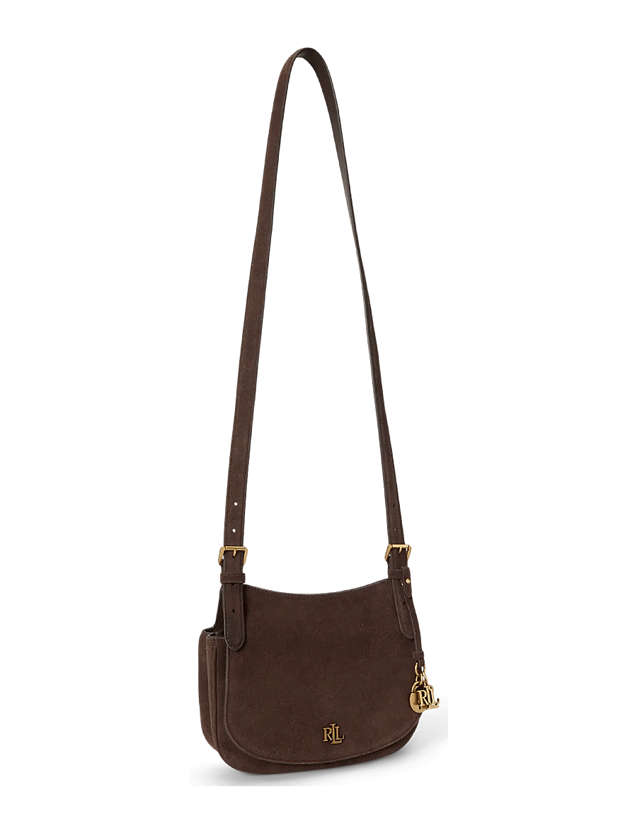 Lauren Ralph Lauren - Suede Medium Marcy Crossbody Bag - crossbody kotid - chestnut brown/ch - 2
