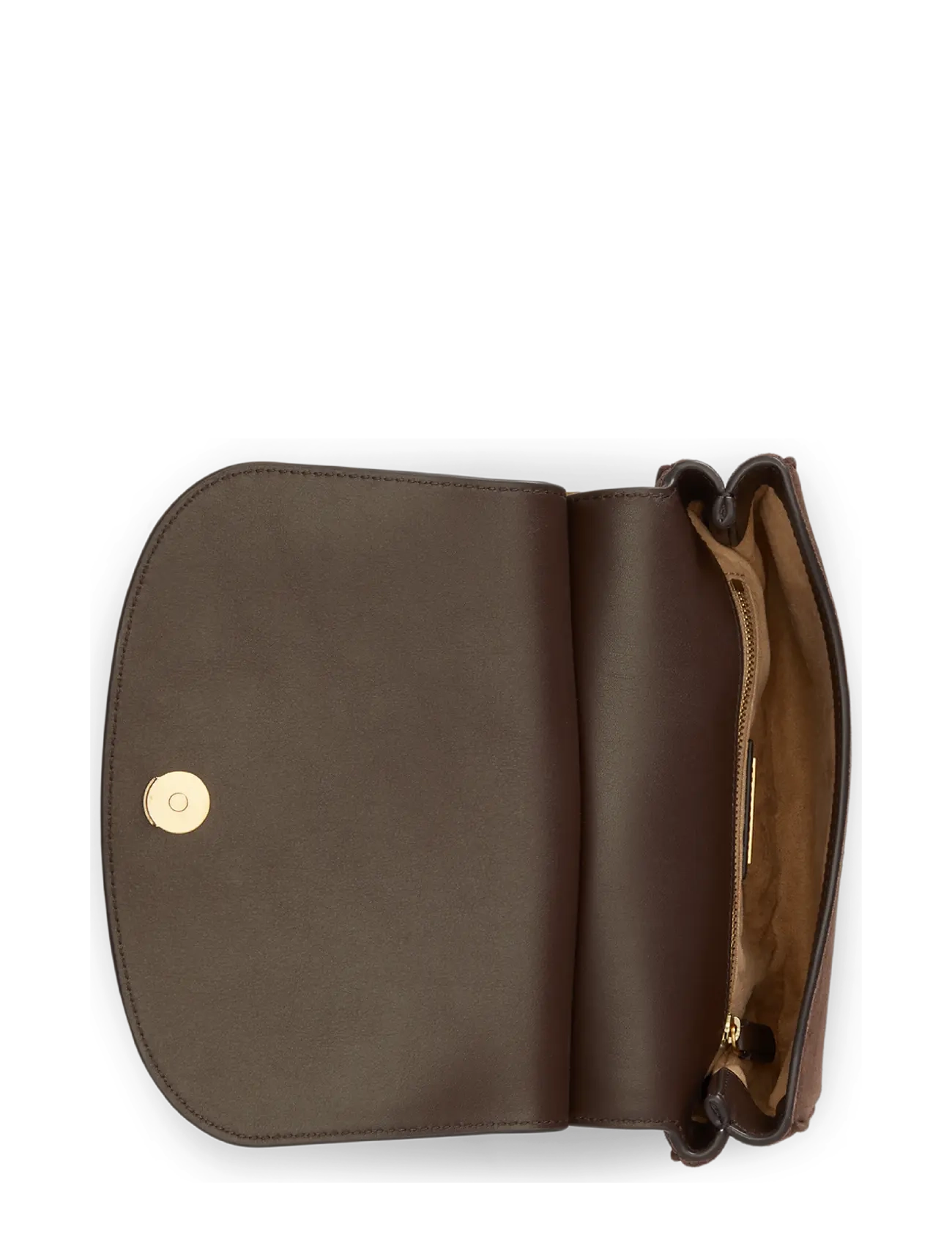 Lauren Ralph Lauren - Suede Medium Marcy Crossbody Bag - crossbody kotid - chestnut brown/ch - 3