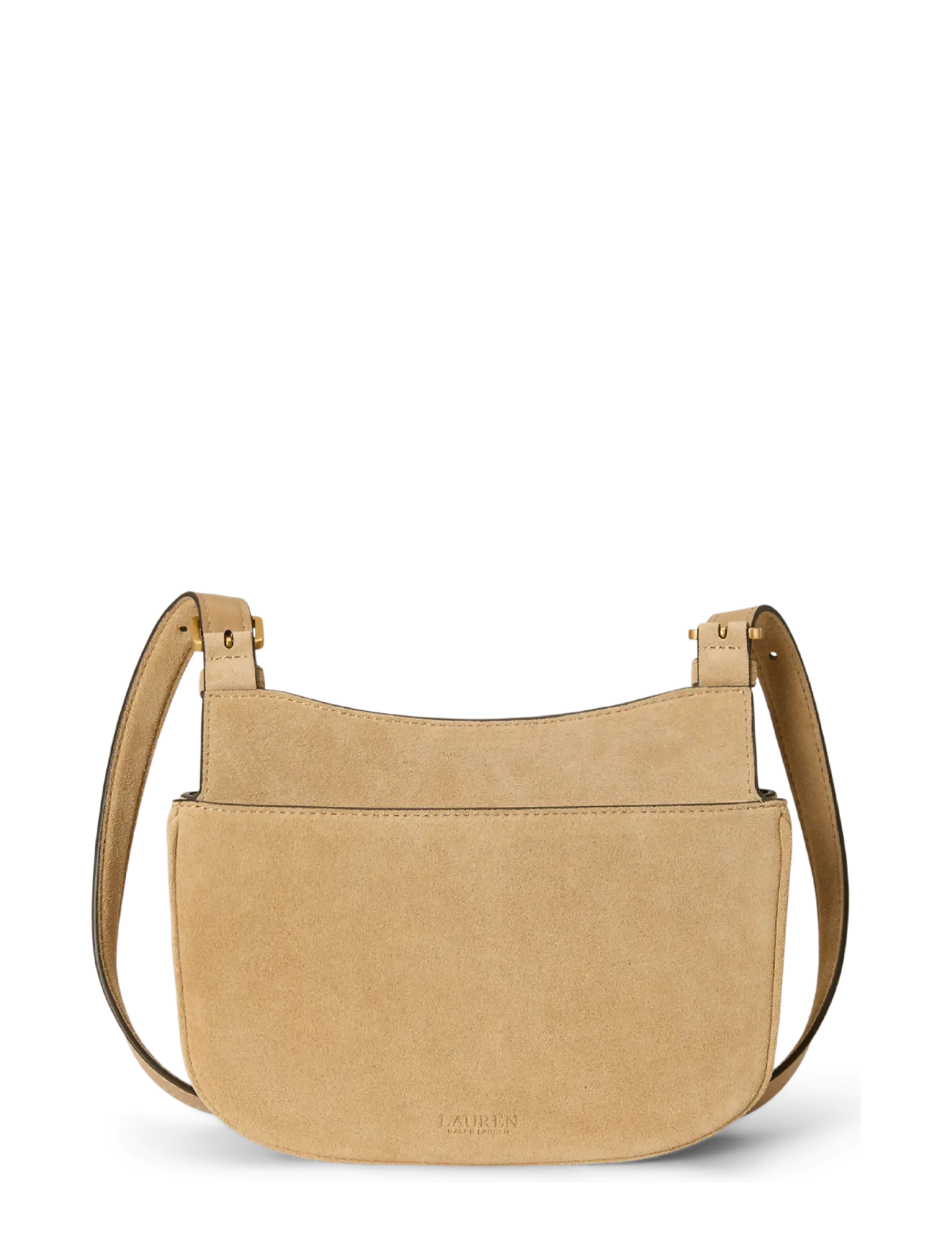 Lauren Ralph Lauren - Suede Medium Marcy Crossbody Bag - umhängetaschen - tan/tan - 2