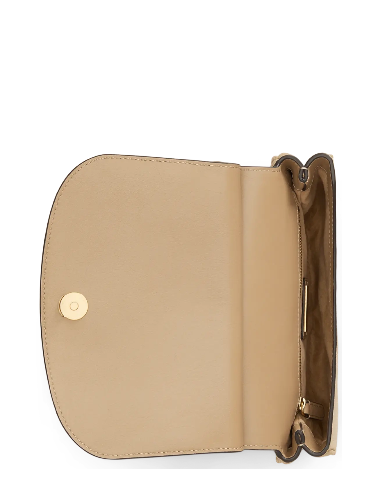 Lauren Ralph Lauren - Suede Medium Marcy Crossbody Bag - crossbody bags - tan/tan - 4