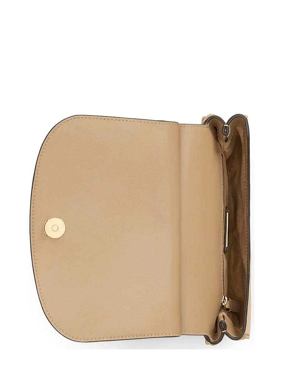 Lauren Ralph Lauren - Suede Medium Marcy Crossbody Bag - crossbody bags - tan/tan - 4