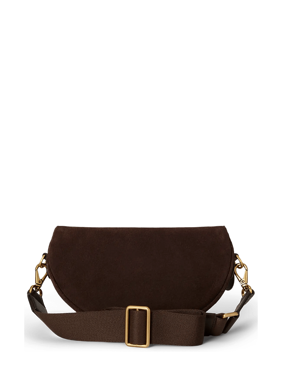 Lauren Ralph Lauren - Perforated Suede Marcy Belt Bag - bæltetasker - chestnut brown/ch - 1
