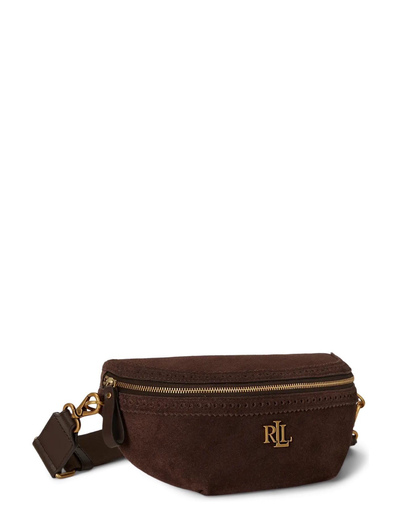Lauren Ralph Lauren - Perforated Suede Marcy Belt Bag - bæltetasker - chestnut brown/ch - 2