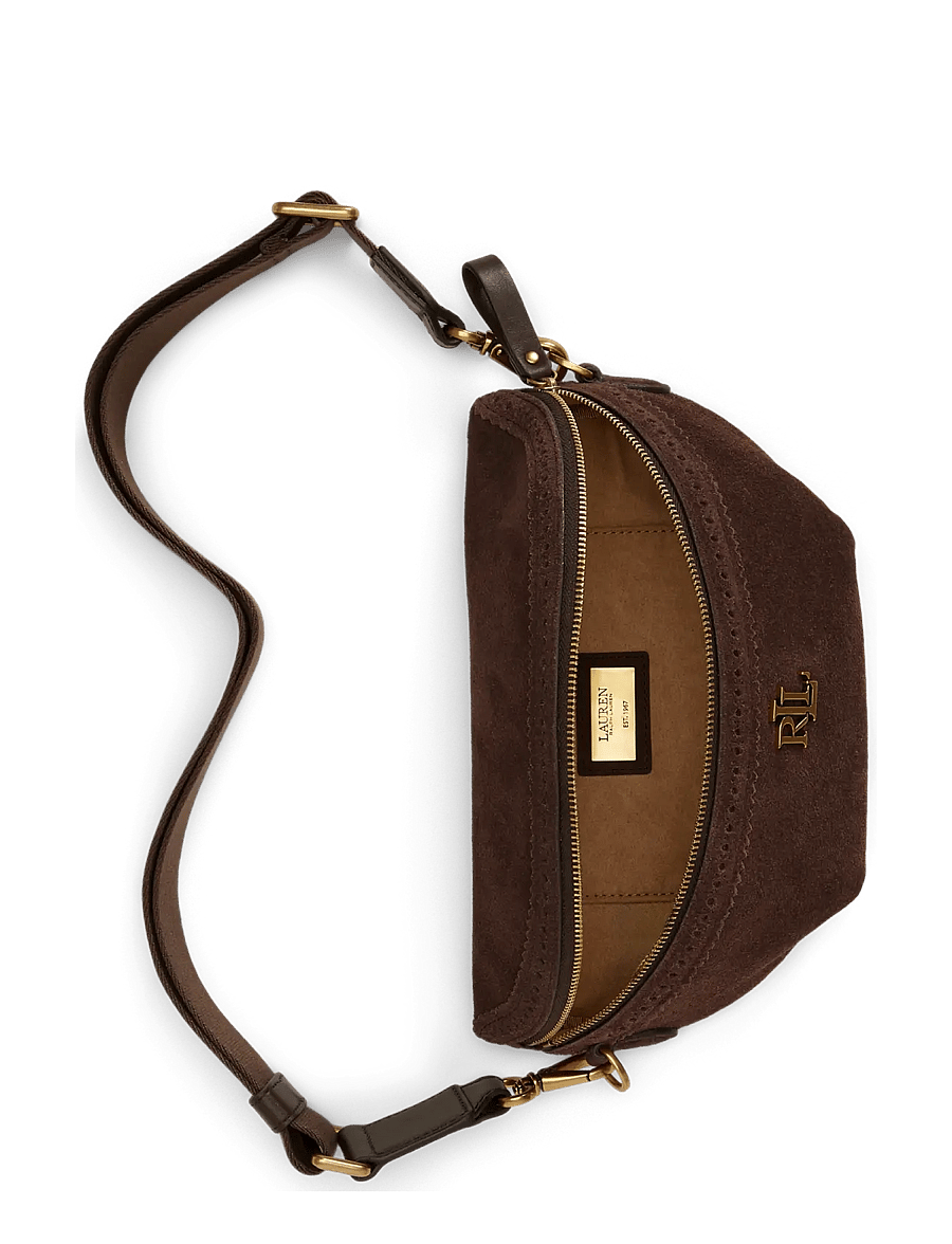Lauren Ralph Lauren - Perforated Suede Marcy Belt Bag - bæltetasker - chestnut brown/ch - 3