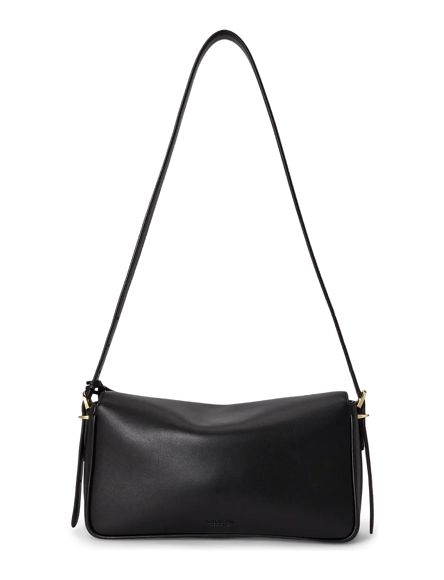 Lauren Ralph Lauren - Nappa Leather Medium Farrah Shoulder Bag - alltags-style - black - 1