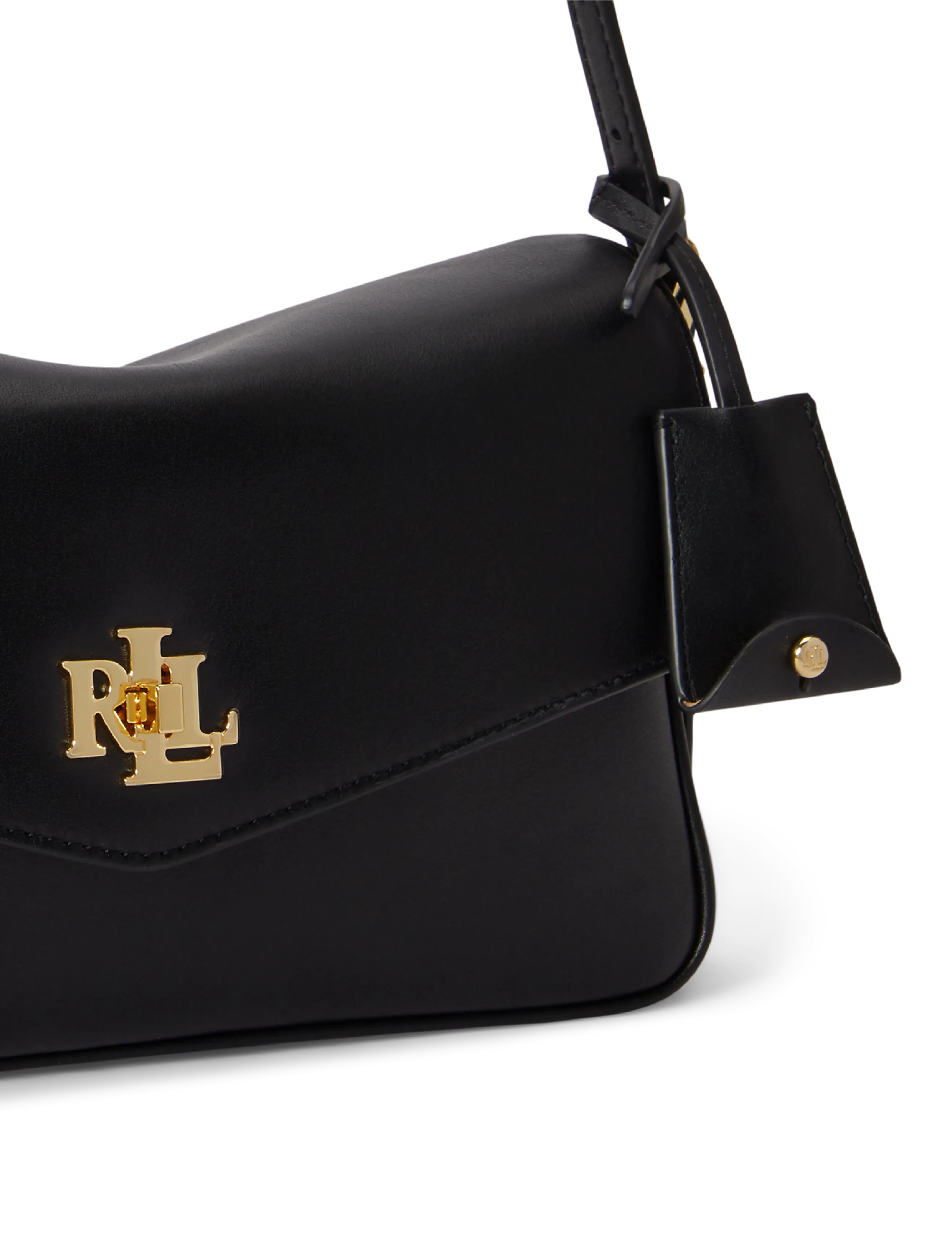 Lauren Ralph Lauren - Nappa Leather Medium Farrah Shoulder Bag - alltags-style - black - 5