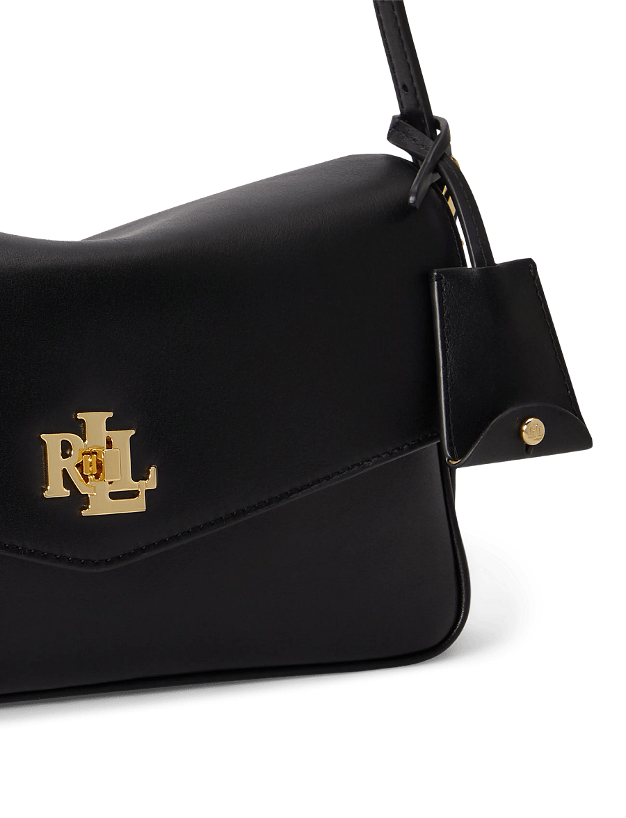 Lauren Ralph Lauren - Nappa Leather Medium Farrah Shoulder Bag - alltags-style - black - 5