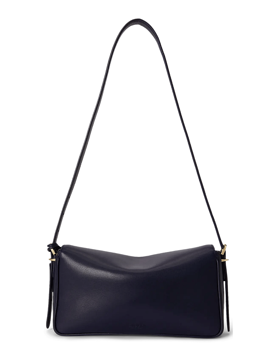 Lauren Ralph Lauren - Nappa Leather Medium Farrah Shoulder Bag - lauren navy - 1