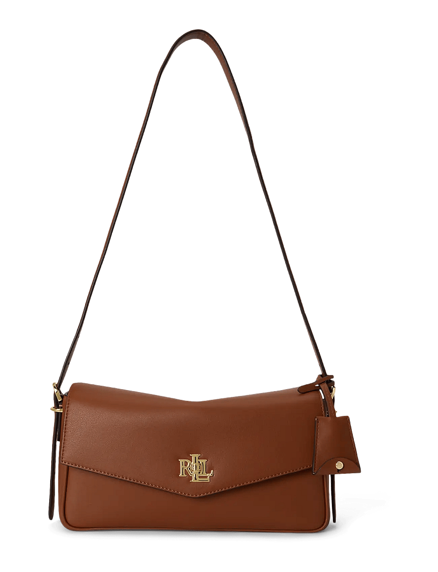 Lauren Ralph Lauren - Nappa Leather Medium Farrah Shoulder Bag - lauren tan - 0