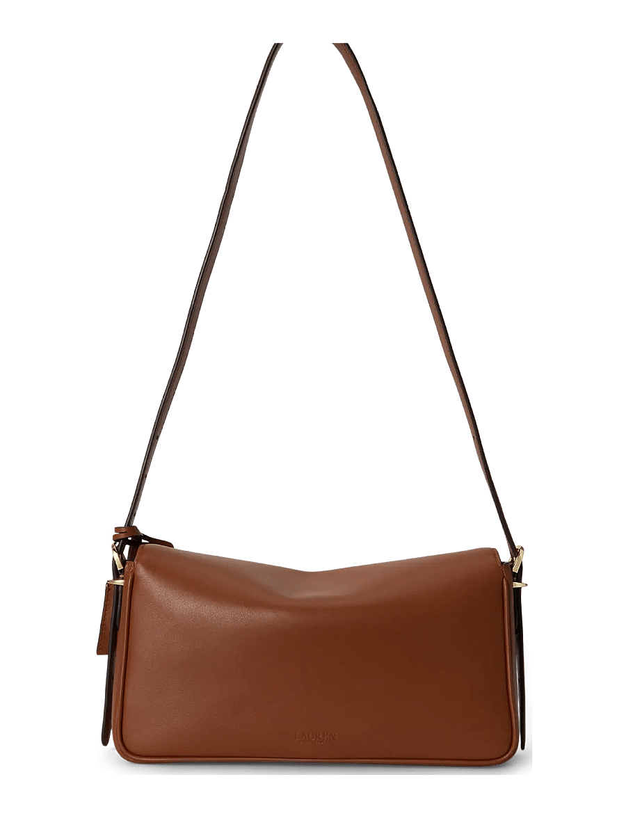Lauren Ralph Lauren - Nappa Leather Medium Farrah Shoulder Bag - lauren tan - 1