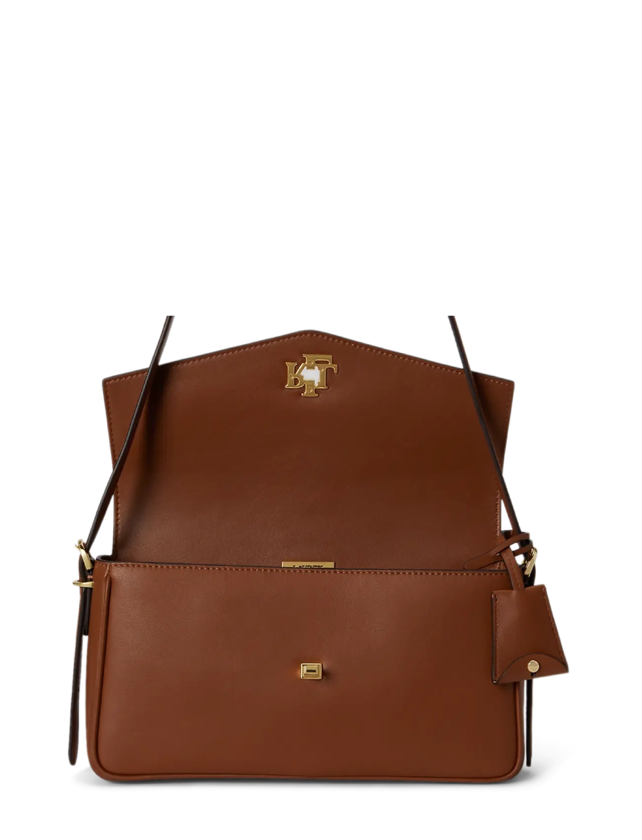 Lauren Ralph Lauren - Nappa Leather Medium Farrah Shoulder Bag - lauren tan - 3