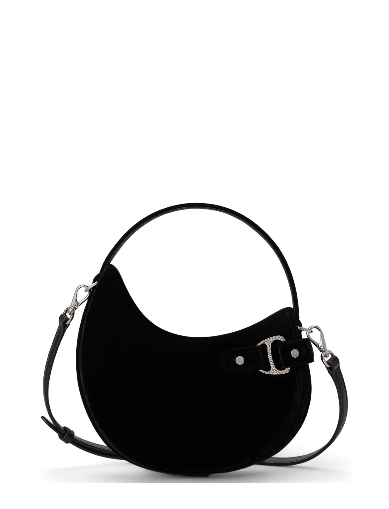 Lauren Ralph Lauren Velvet Small Tasha Crossbody Bag - Väskor - BLACK / black