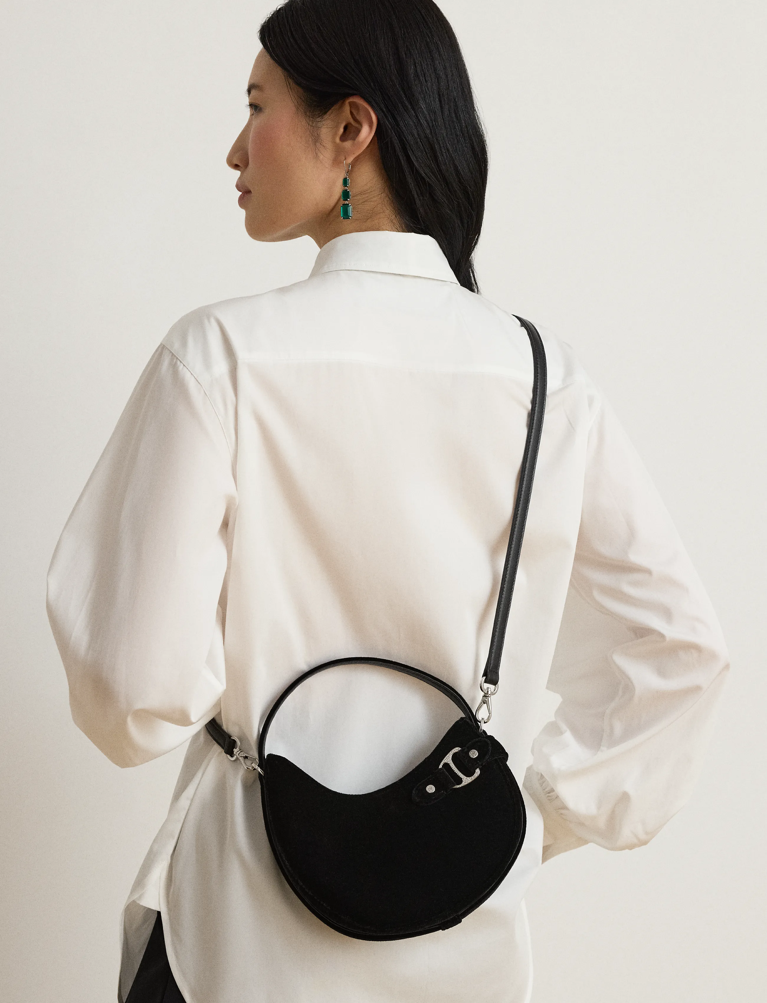 Lauren Ralph Lauren - Velvet Small Tasha Crossbody Bag - crossbody bags - black - 4