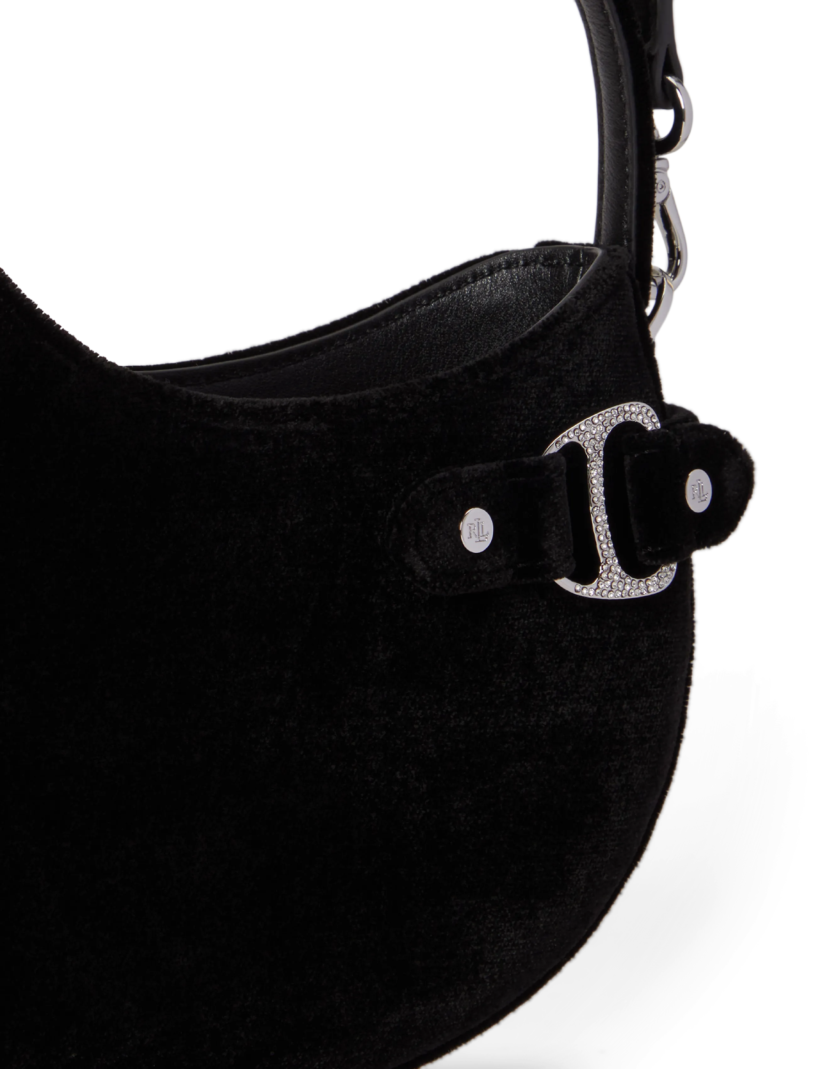Lauren Ralph Lauren - Velvet Small Tasha Crossbody Bag - crossbody bags - black - 5