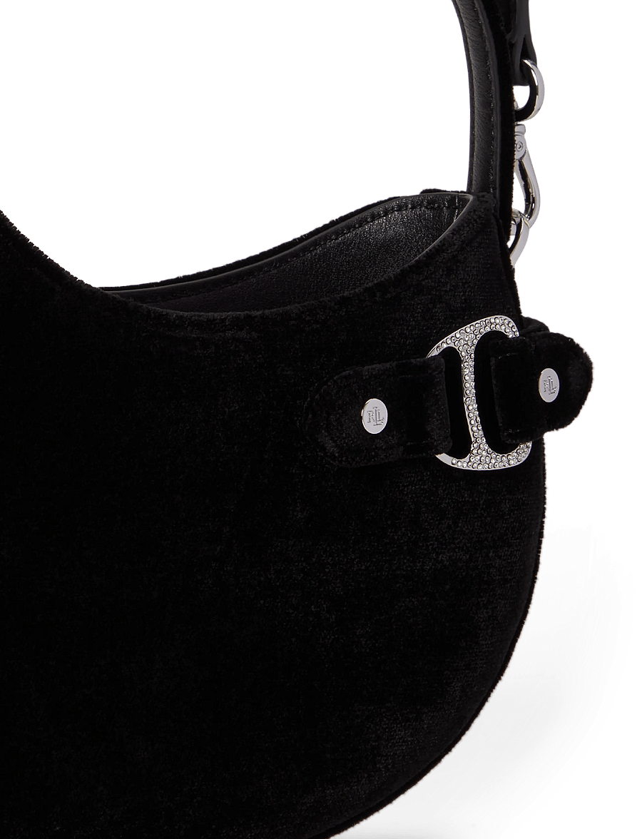 Lauren Ralph Lauren - Velvet Small Tasha Crossbody Bag - crossbody bags - black - 5