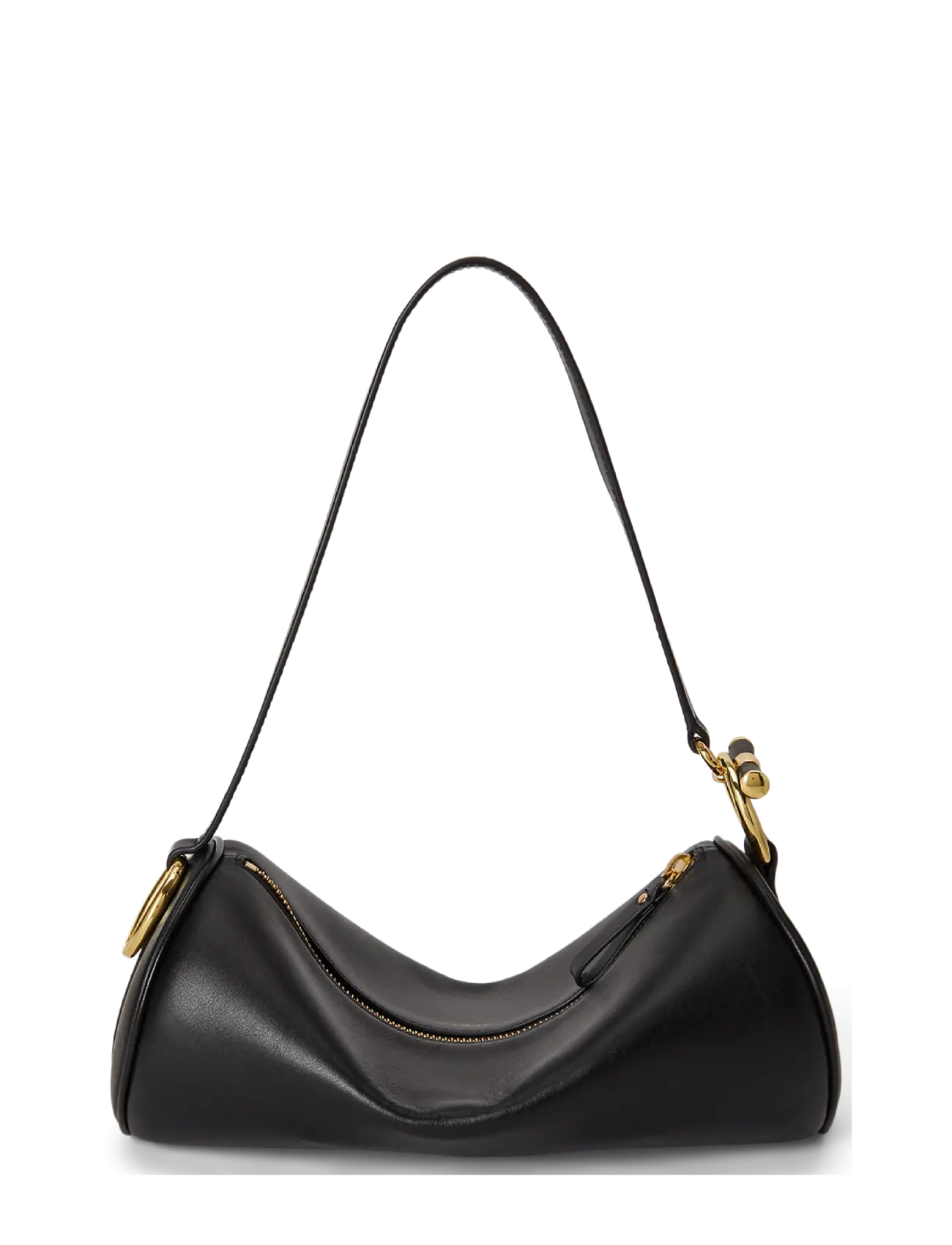 Lauren Ralph Lauren - Nappa Leather Medium Blaike Barrel Bag - vardagsstil - black - 1