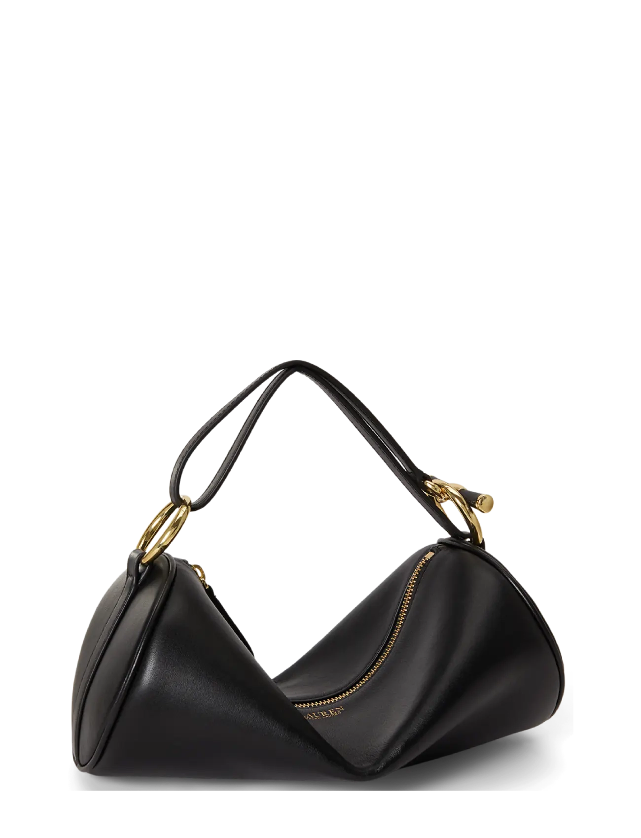 Lauren Ralph Lauren - Nappa Leather Medium Blaike Barrel Bag - vardagsstil - black - 2