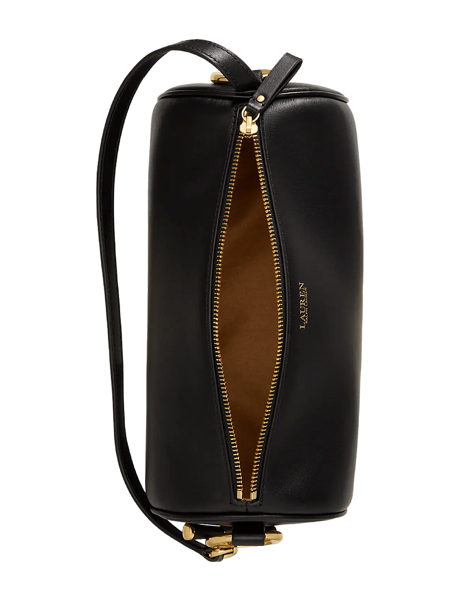 Lauren Ralph Lauren - Nappa Leather Medium Blaike Barrel Bag - vardagsstil - black - 3