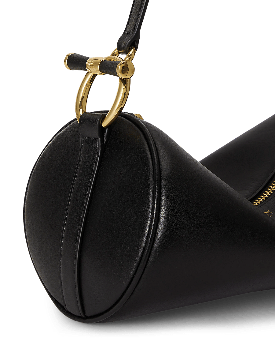 Lauren Ralph Lauren - Nappa Leather Medium Blaike Barrel Bag - vardagsstil - black - 5