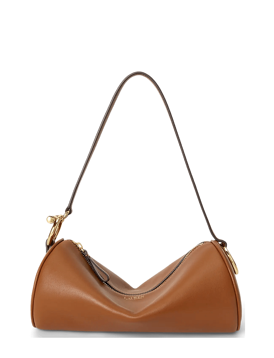 Lauren Ralph Lauren - Nappa Leather Medium Blaike Barrel Bag - vardagsstil - lauren tan - 0