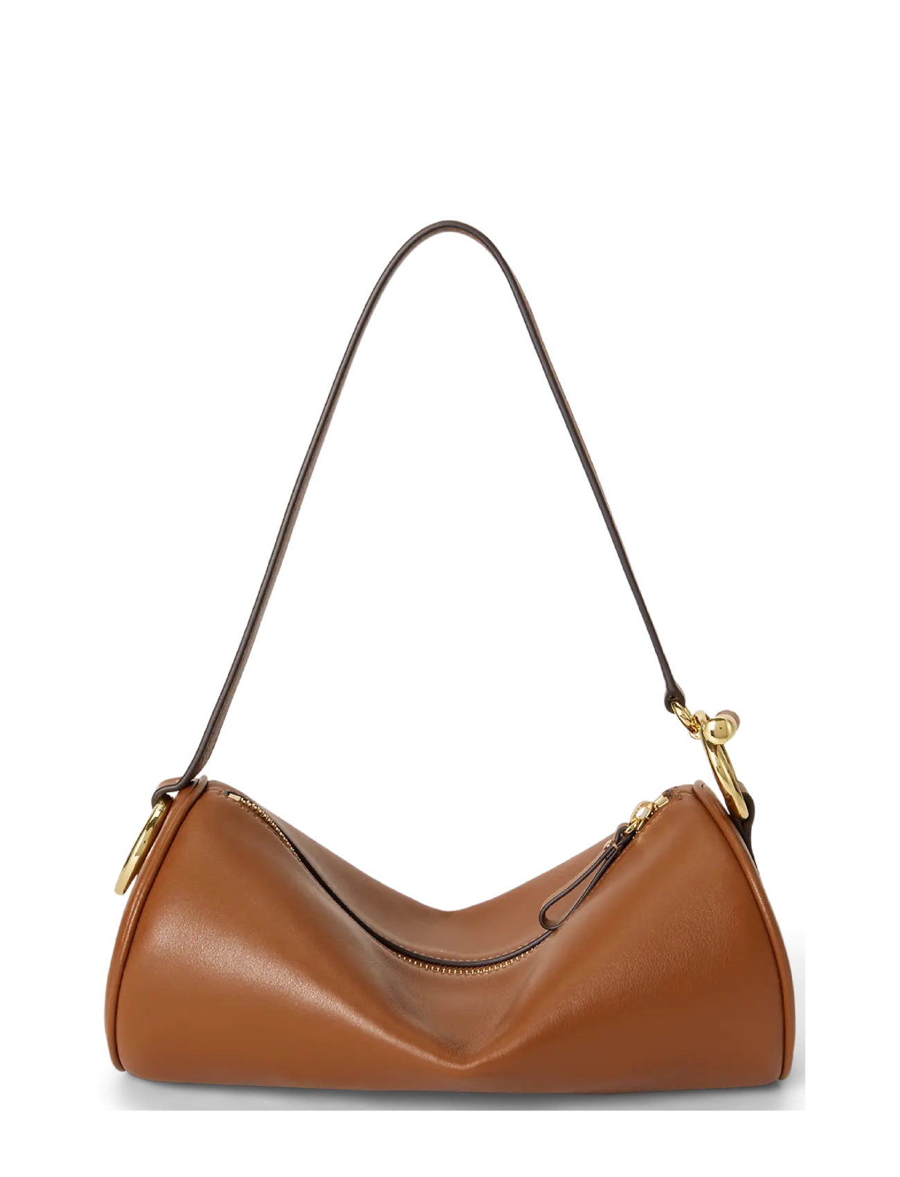 Lauren Ralph Lauren - Nappa Leather Medium Blaike Barrel Bag - vardagsstil - lauren tan - 1