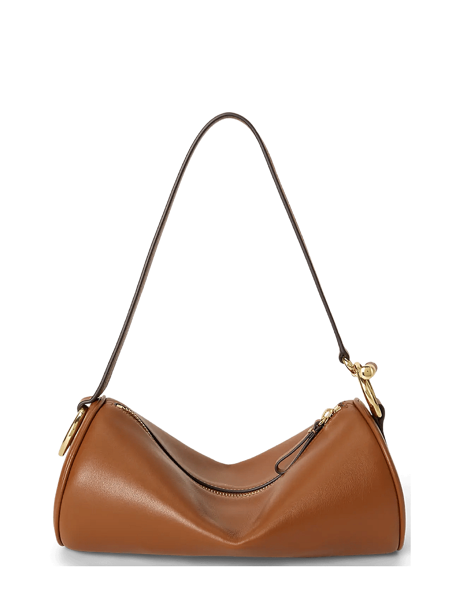 Lauren Ralph Lauren - Nappa Leather Medium Blaike Barrel Bag - vardagsstil - lauren tan - 1
