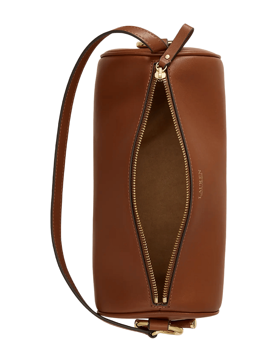 Lauren Ralph Lauren - Nappa Leather Medium Blaike Barrel Bag - vardagsstil - lauren tan - 3