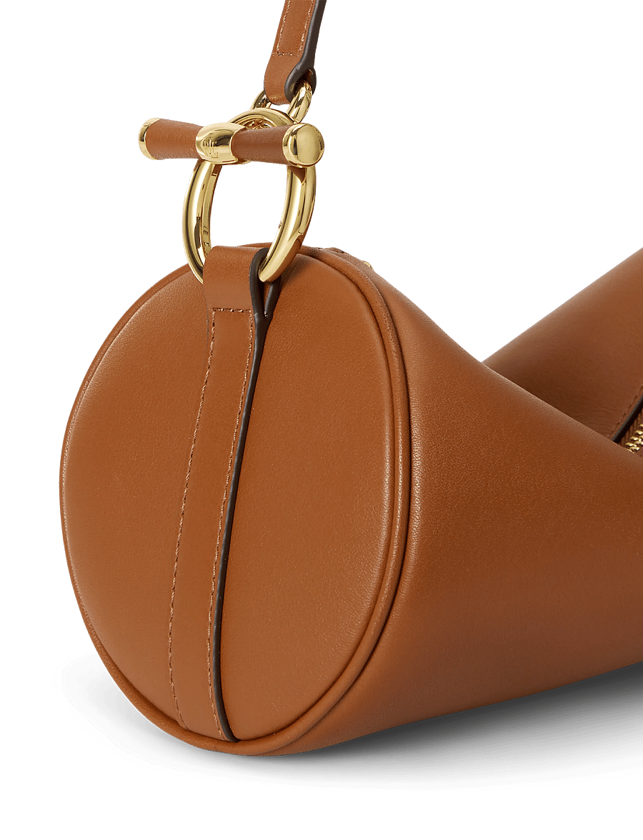 Lauren Ralph Lauren - Nappa Leather Medium Blaike Barrel Bag - vardagsstil - lauren tan - 5