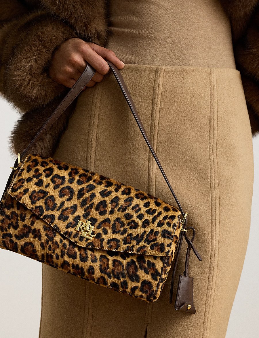 Lauren Ralph Lauren - Leopard-Print Medium Farrah Shoulder Bag - modern leopard/ch - 4