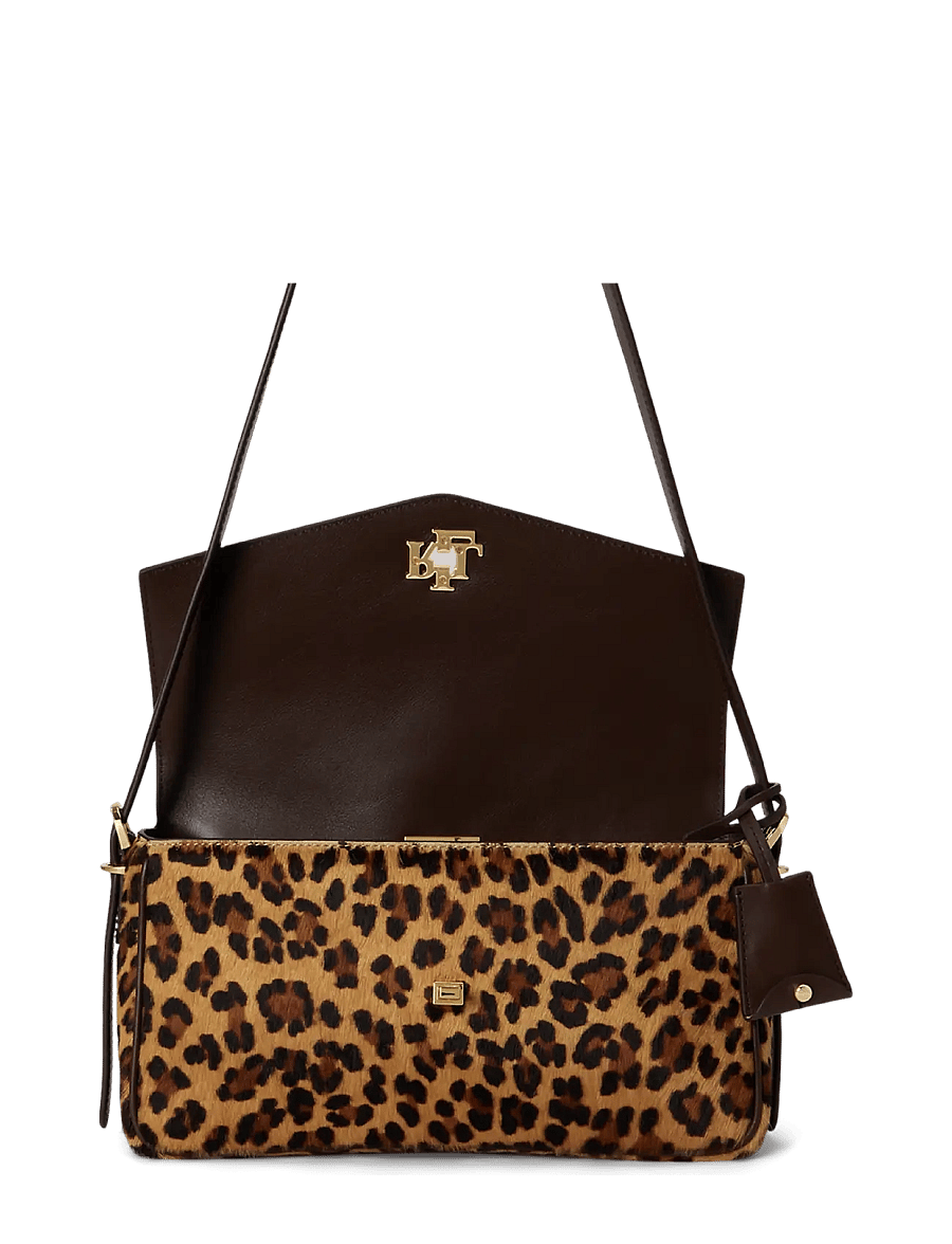 Lauren Ralph Lauren - Leopard-Print Medium Farrah Shoulder Bag - modern leopard/ch - 3