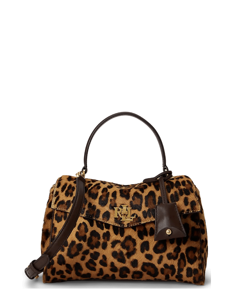 Lauren Ralph Lauren - Print Haircalf Small Farrah Soft Satchel - umhängetaschen - modern leopard/ch - 1