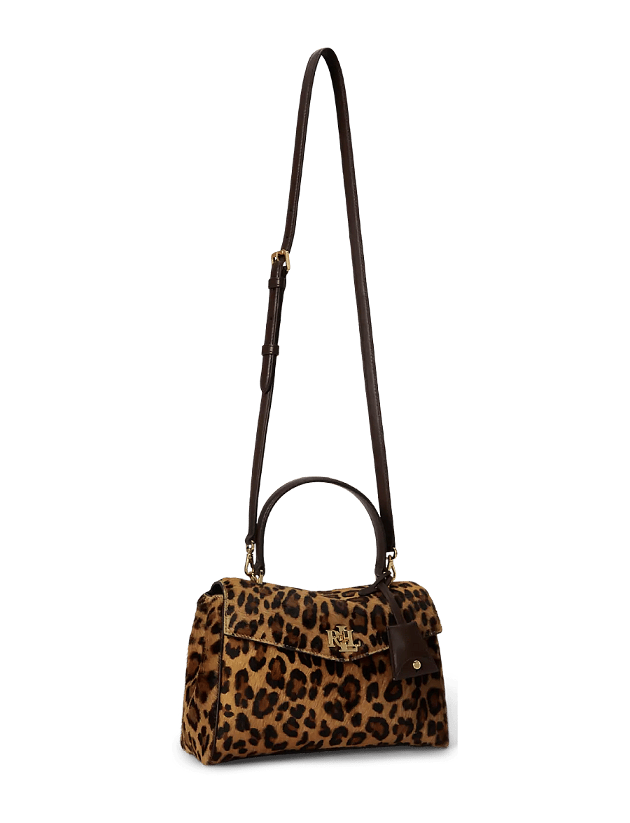 Lauren Ralph Lauren - Print Haircalf Small Farrah Soft Satchel - umhängetaschen - modern leopard/ch - 3