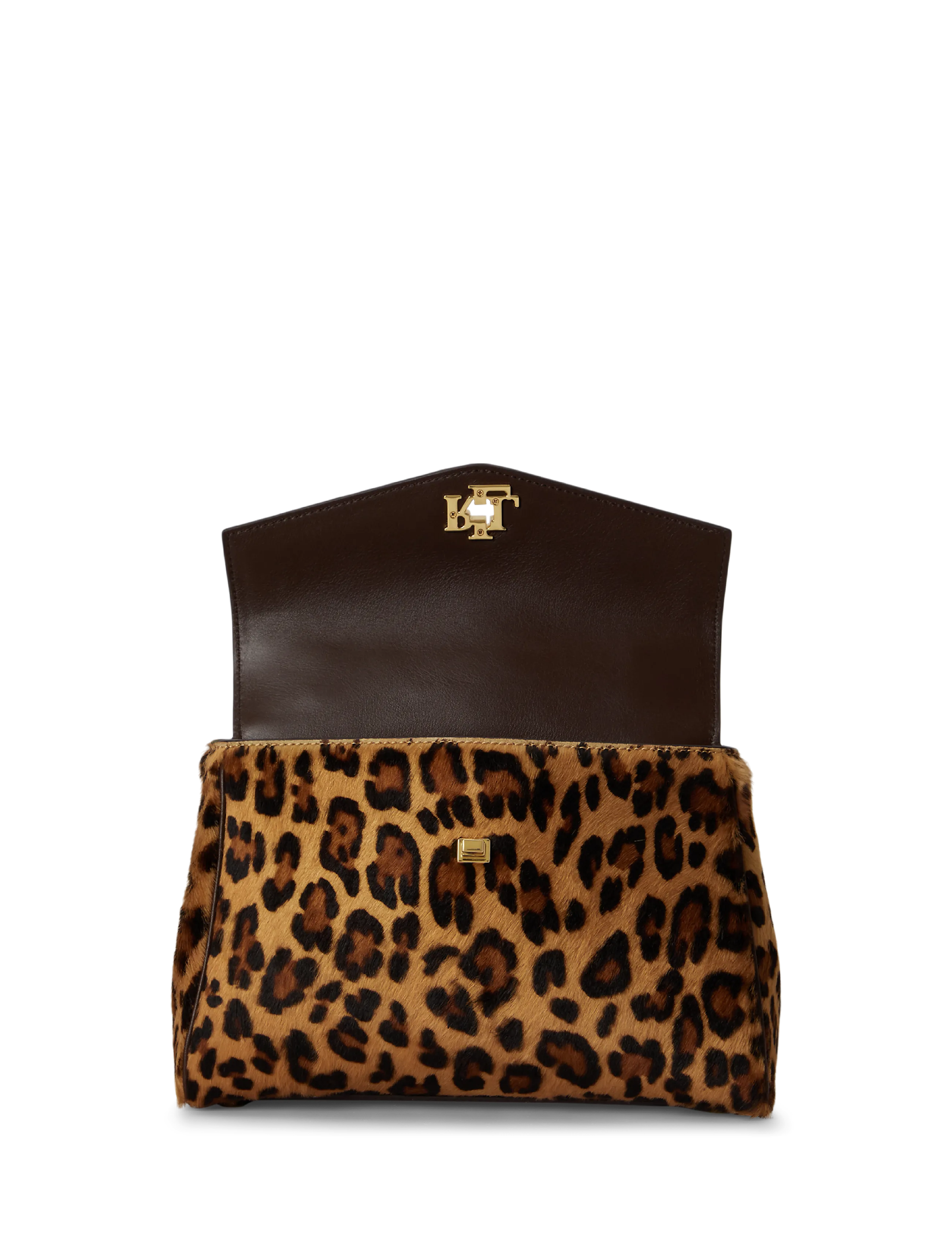 Lauren Ralph Lauren - Print Haircalf Small Farrah Soft Satchel - modern leopard/ch - 5
