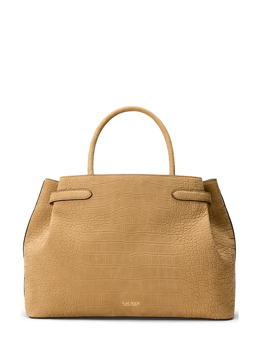 Lauren Ralph Lauren - Embossed Nubuck Large Blaike Satchel - besondere anlässe - camel - 1