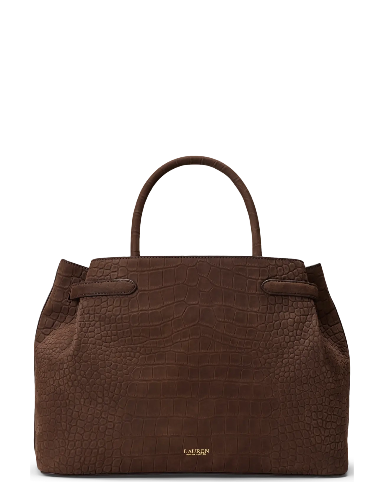 Lauren Ralph Lauren - Embossed Nubuck Large Blaike Satchel - besondere anlässe - chestnut brown - 1
