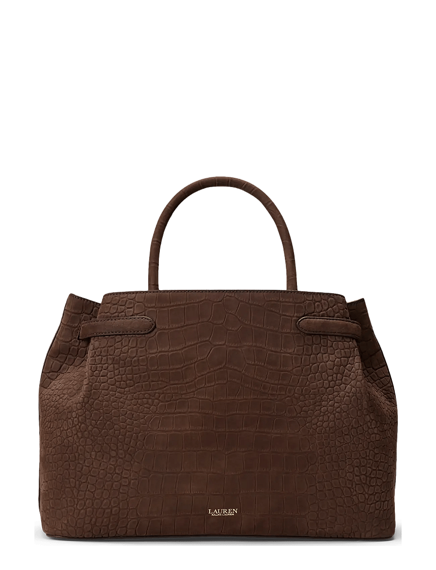 Lauren Ralph Lauren - Embossed Nubuck Large Blaike Satchel - besondere anlässe - chestnut brown - 1