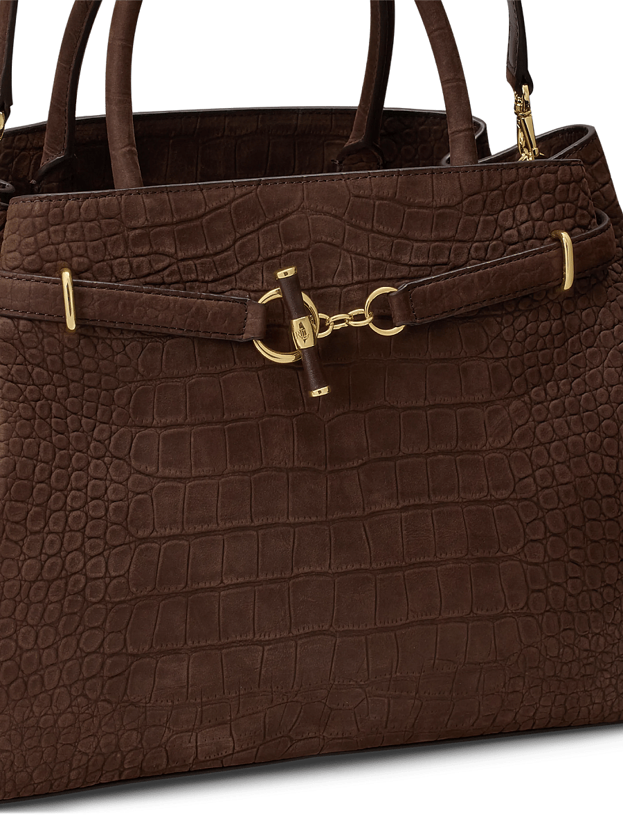 Lauren Ralph Lauren - Embossed Nubuck Large Blaike Satchel - besondere anlässe - chestnut brown - 4