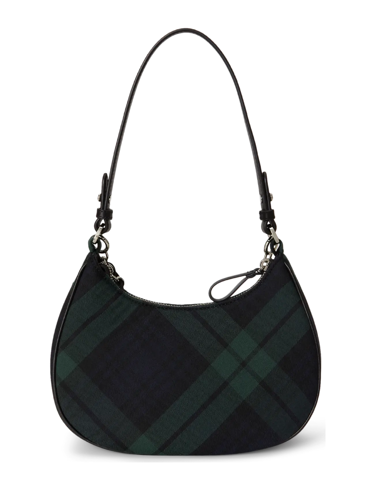 Lauren Ralph Lauren - Plaid Medium Marcy Zip Shoulder Bag - black watch tarta - 1