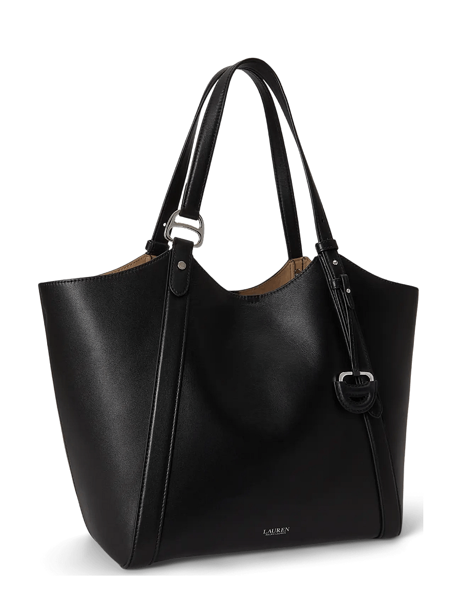 Lauren Ralph Lauren - Nappa Leather Large Tasha Tote Bag - tote bags - black - 2