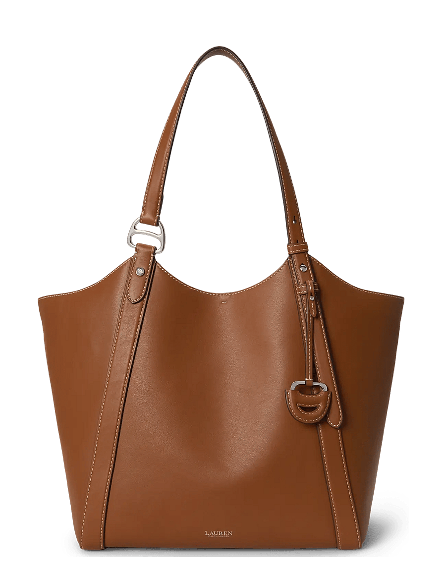 Lauren Ralph Lauren - Nappa Leather Large Tasha Tote Bag - tote bags - lauren tan - 0