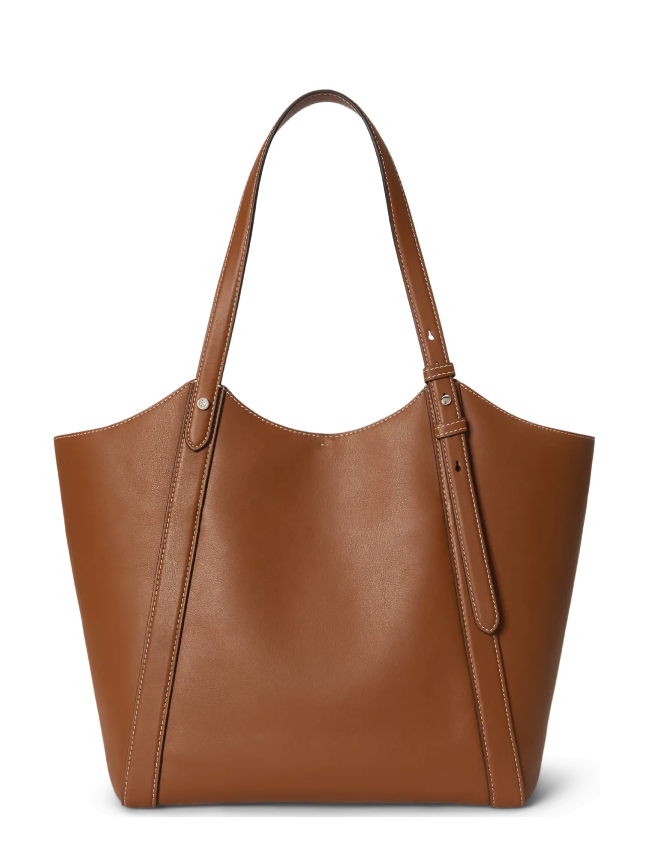 Lauren Ralph Lauren - Nappa Leather Large Tasha Tote Bag - tote bags - lauren tan - 1