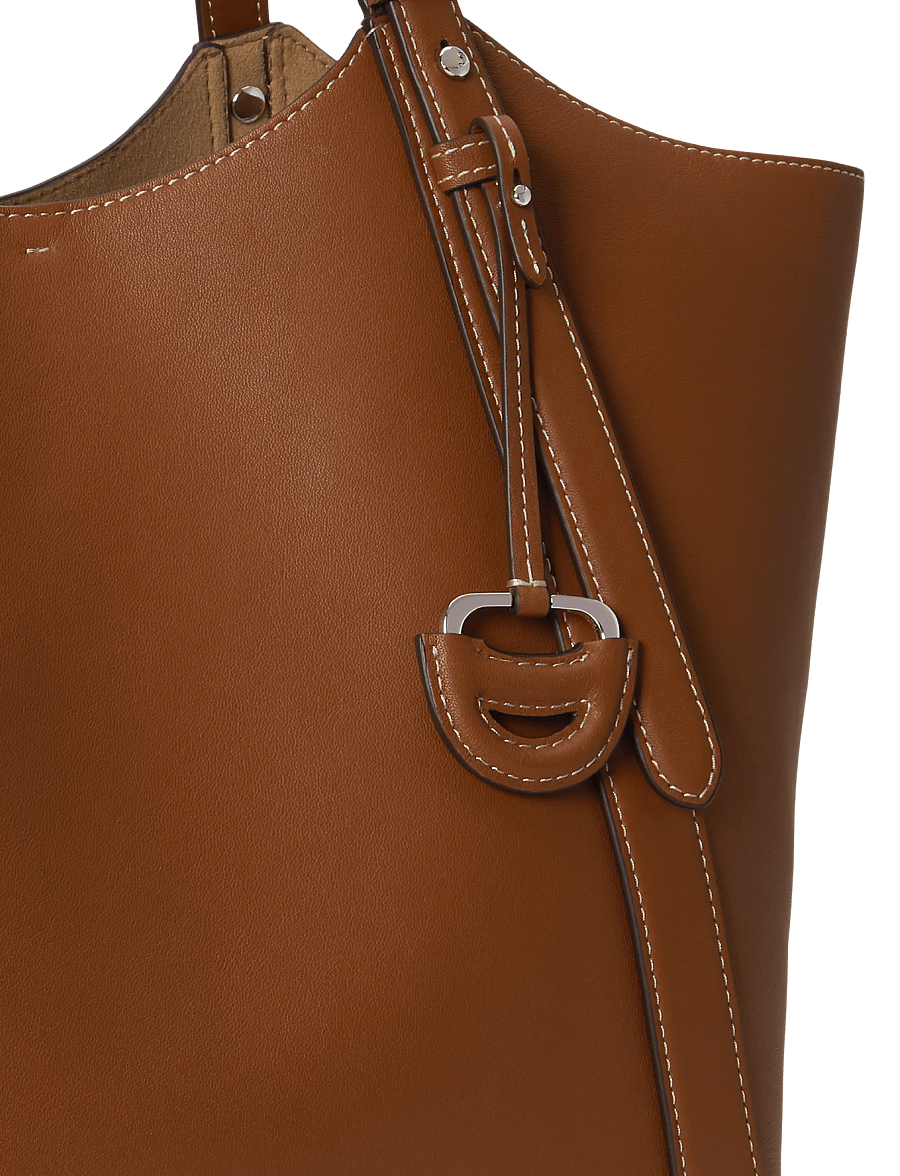 Lauren Ralph Lauren - Nappa Leather Large Tasha Tote Bag - tote bags - lauren tan - 5