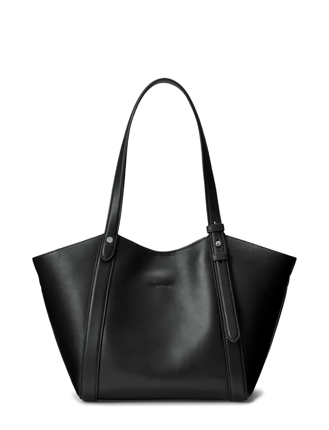 Lauren Ralph Lauren - Nappa Leather Small Tasha Tote Bag - black - 1