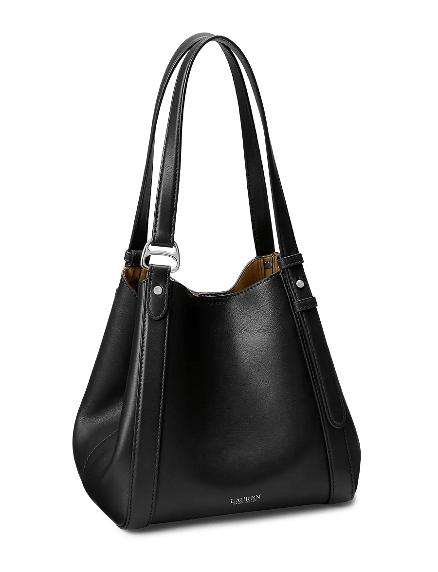 Lauren Ralph Lauren - Nappa Leather Small Tasha Tote Bag - tote bags - black - 2
