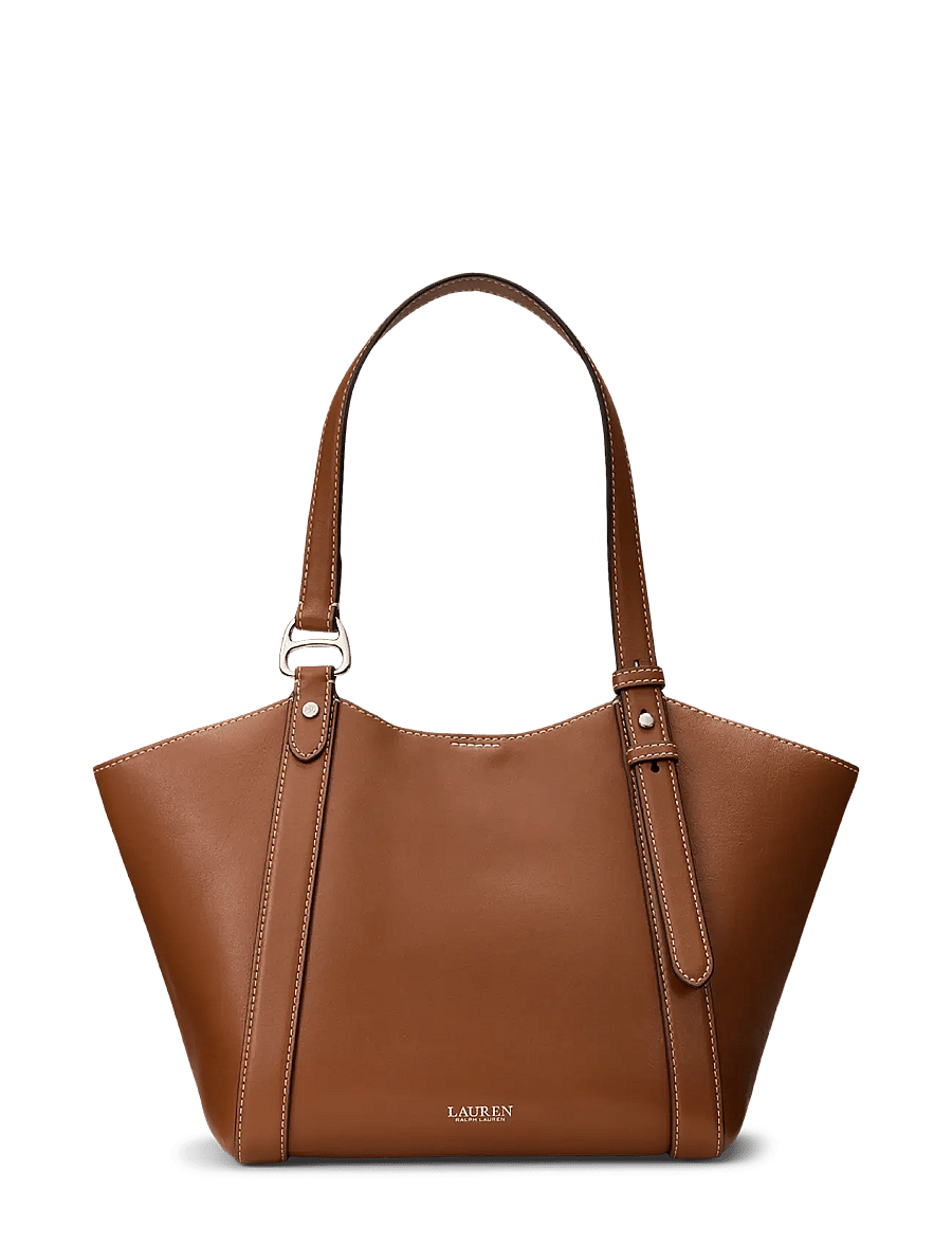 Lauren Ralph Lauren - Nappa Leather Small Tasha Tote Bag - totes - lauren tan - 0