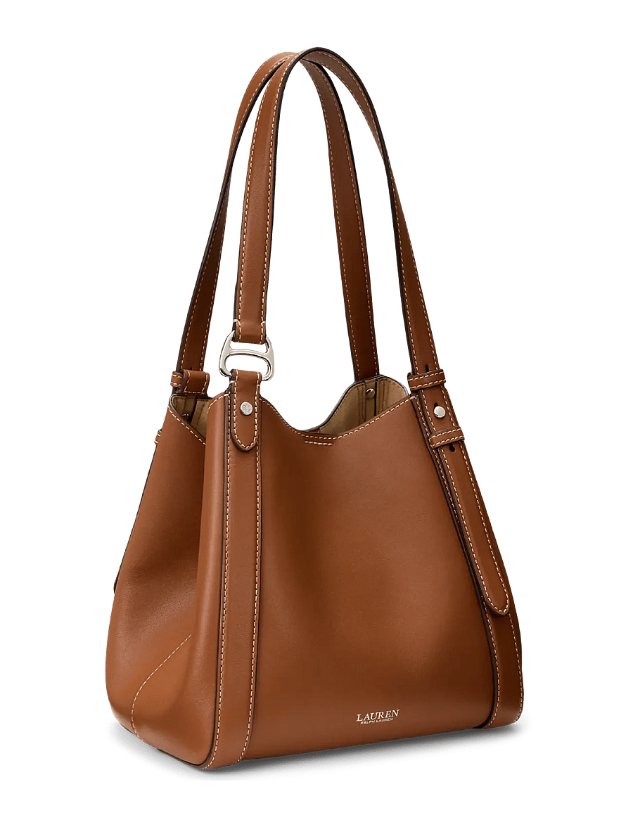 Lauren Ralph Lauren - Nappa Leather Small Tasha Tote Bag - totes - lauren tan - 2