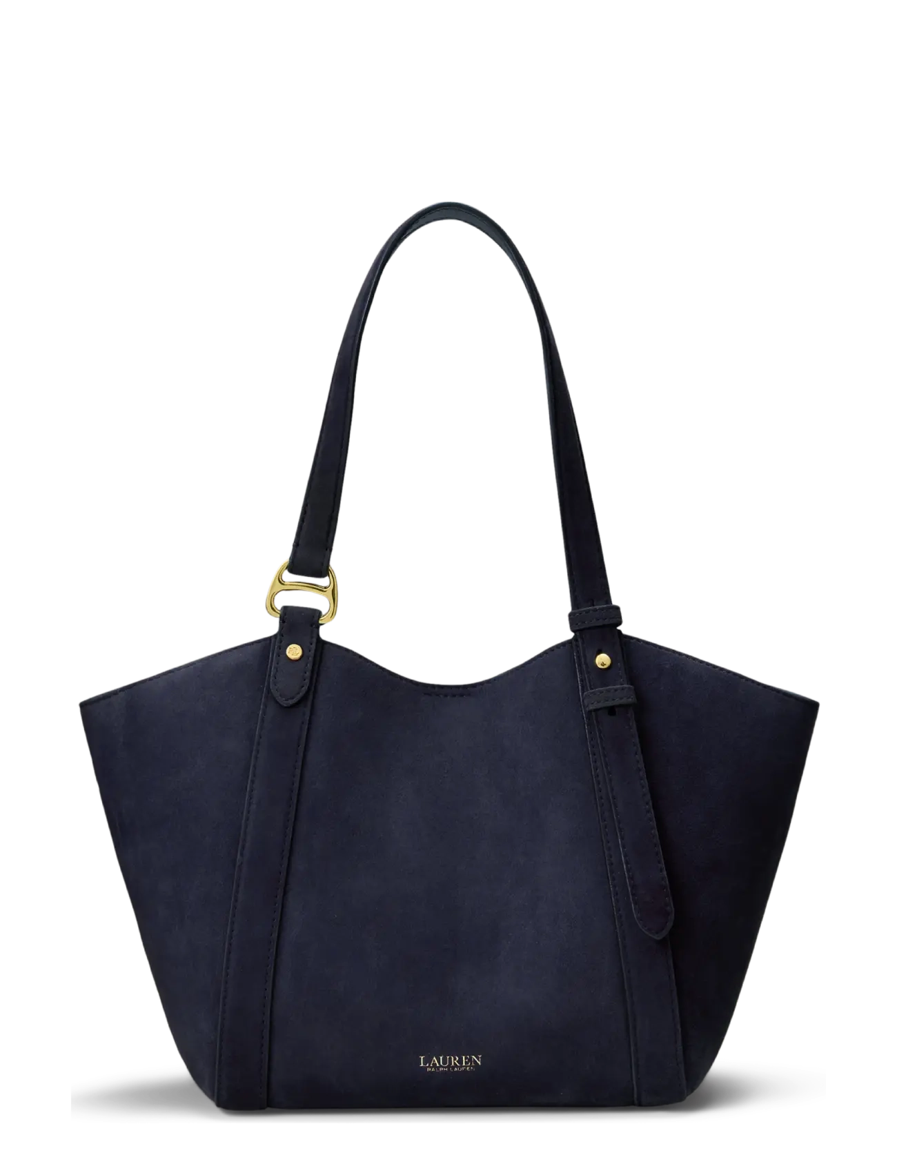 Lauren Ralph Lauren Sheep-Suede Small Tasha Tote Bag - Taschen - LAUREN NAVY / navy
