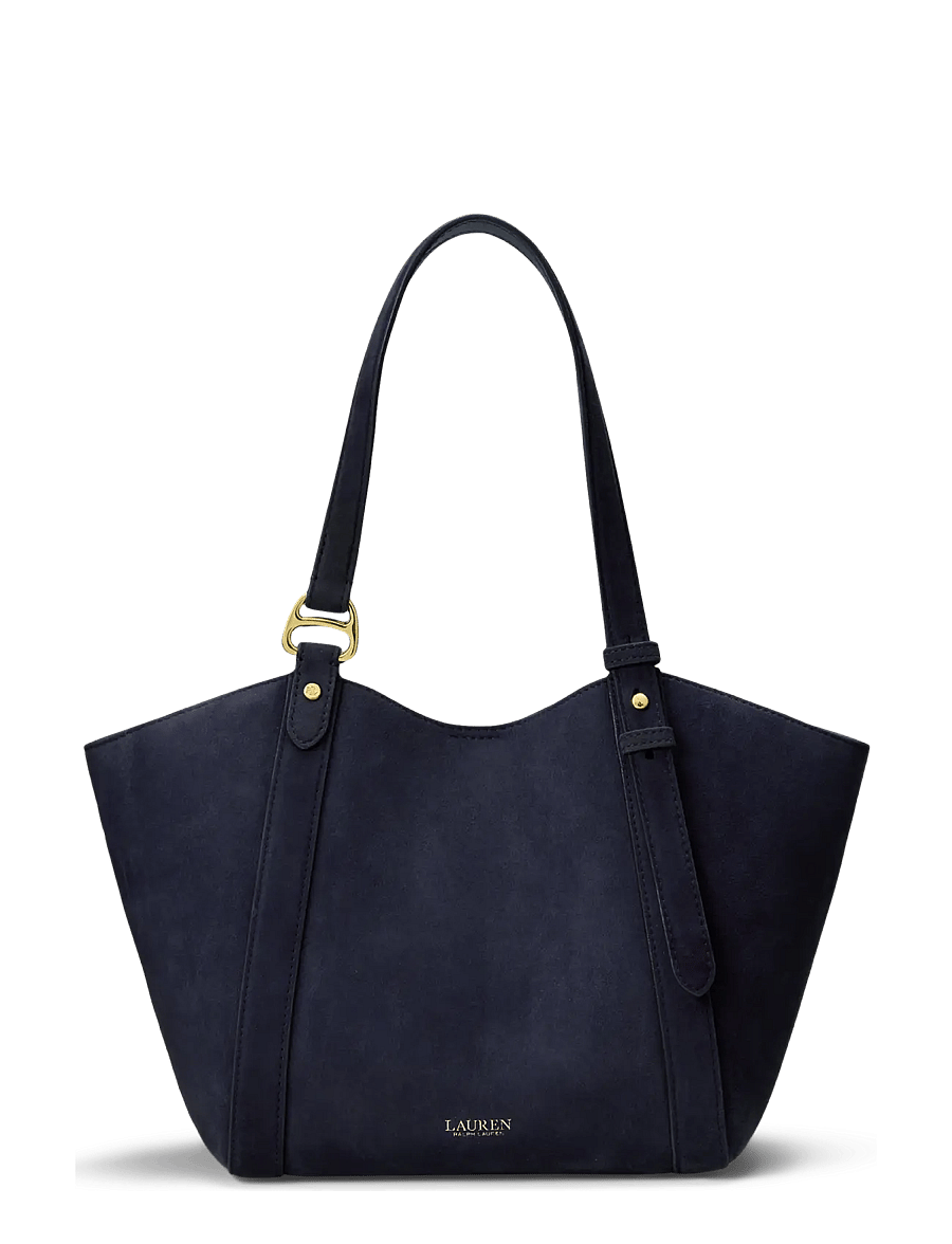 Lauren Ralph Lauren - Sheep-Suede Small Tasha Tote Bag - lauren navy - 0